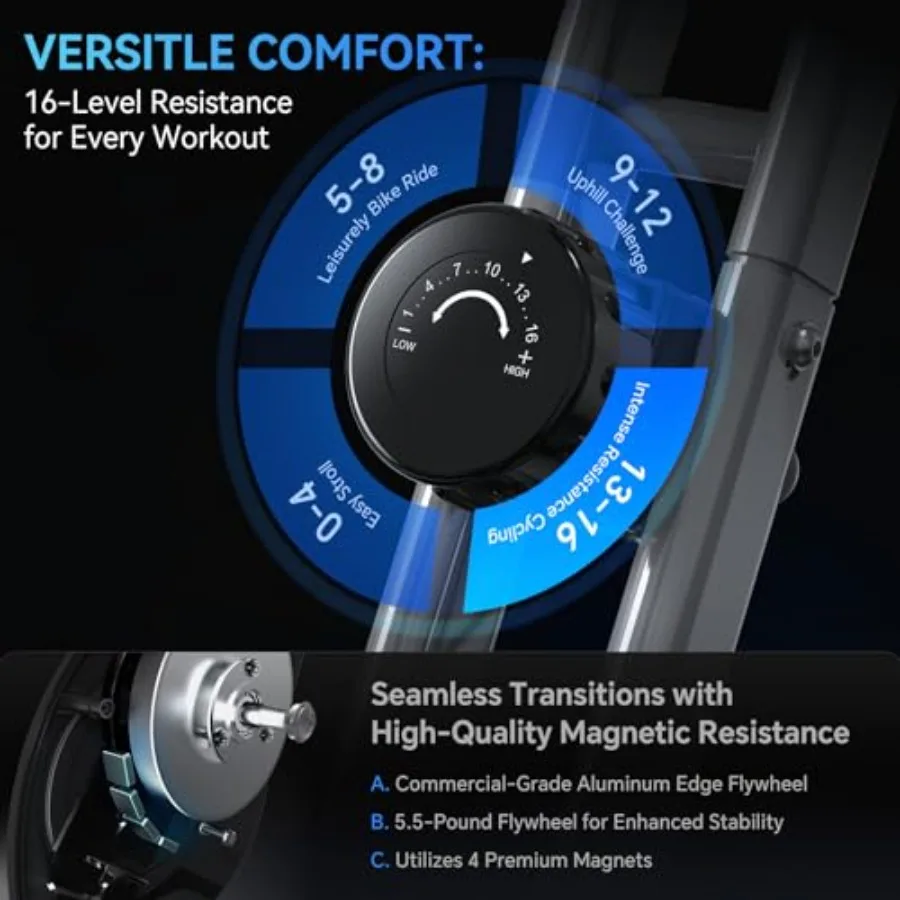 Składany rower treningowy do u – Exercise Bike Magnetic Resistance recenzja i cena