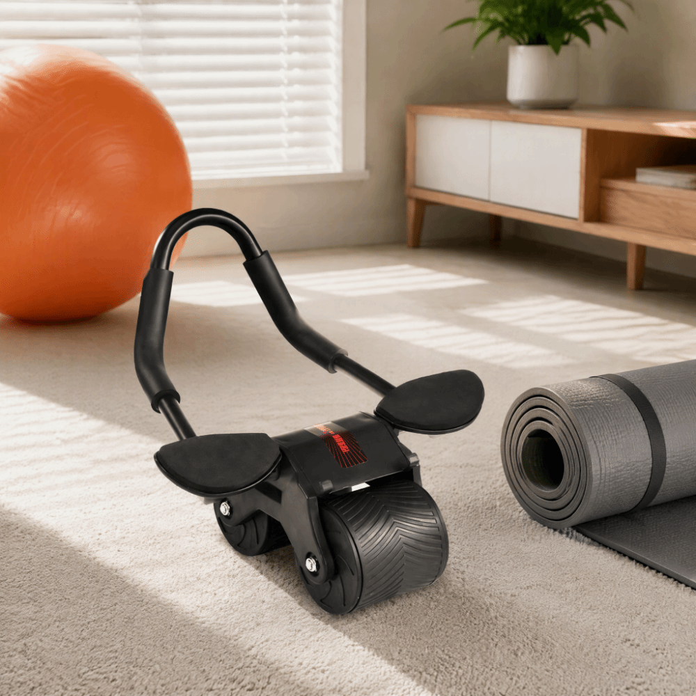 Automatyczny wózek do ćwiczeń  – Ab Roller Wheel With Elbow Support recenzja i cena