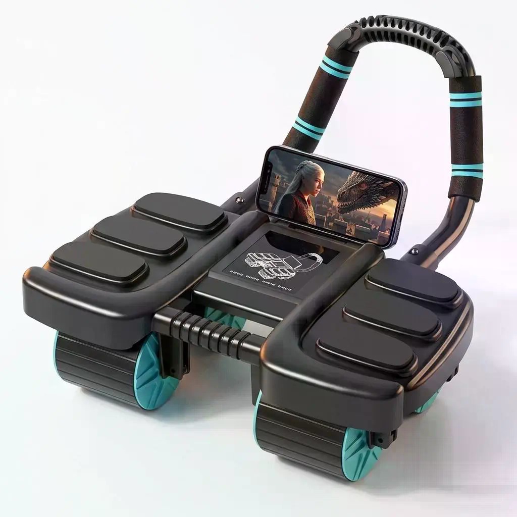 4-kołowy wałek do ćwiczeń mięś – Ab Roller Wheel With Elbow Support recenzja i cena