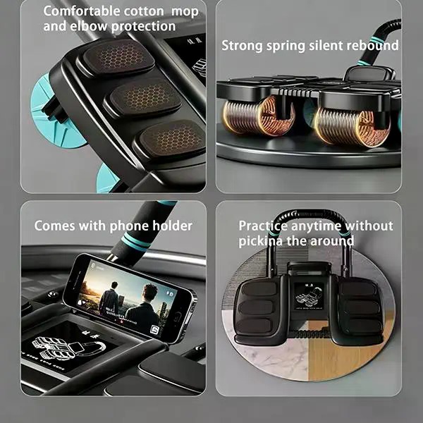 4-kołowy wałek do ćwiczeń mięś – Ab Roller Wheel With Elbow Support recenzja i cena