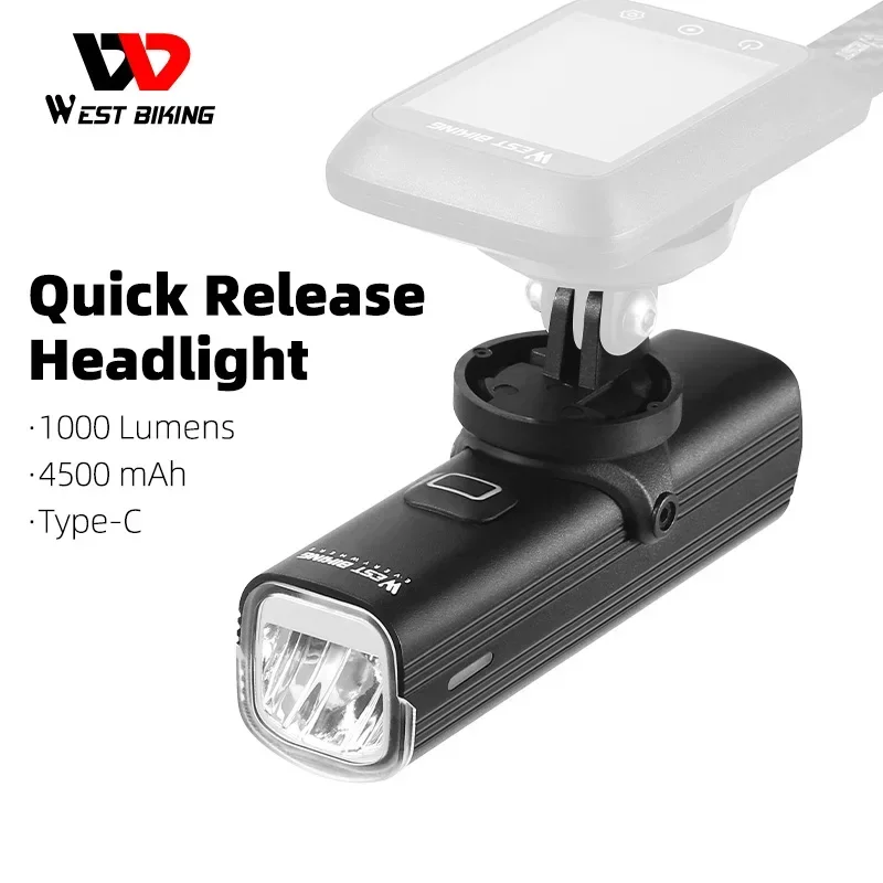 WEST BIKING – szybkozłączna la – Rechargeable Bicycle Headlight 1000 Lumen recenzja i cena